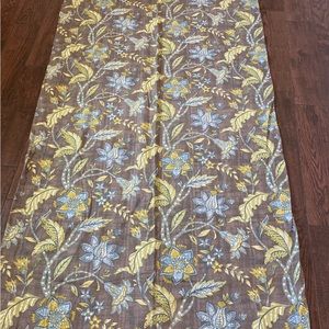 3 world market 4x7’ blackout curtains green and grey floral print